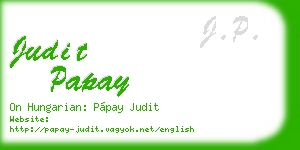 judit papay business card